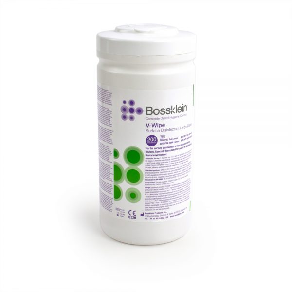BossKlein Large V-Wipes Alcohol Surface Disinfectant-0